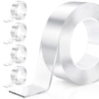 5 Rolls Double Sided Tape Heavy Duty, Total 50FT Clear Double Sided Mounting by Jofuler-USDirect