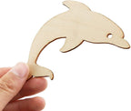 48 Pack Unfinished Wooden Ocean Sea Animal Life Cutouts, Seahorse Shapes Model - Image 5