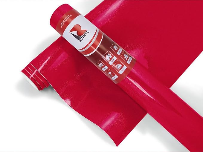 ORACAL 951 Red Metallic Gloss Permanent Adhesive Vinyl Roll by Rvinyl