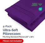King Standard Pillow Cases Set of 4 - Image 2