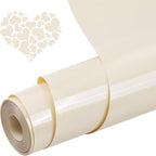 Heat Transfer Vinyl Cream12 x 20Ft, PU HTV Iron on Vinyl Easy to Cut & Weed by Unknown