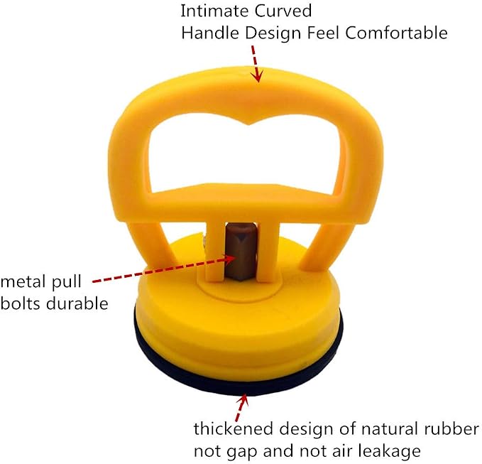 2 Pcs Heavy Duty Suction Cups Ruler Handle - Image 3
