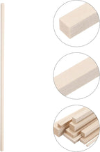 MECCANIXITY 6pcs Wood Sticks, 1/4"x 1/4" x 15" Rectangle Wooden Cube Wood - Image 3