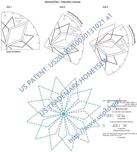 HONEYSEW Free Motion Quilting Template Sewing Ruler Templates - Image 2
