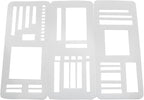 3PCS Flexible Journal Template Rulers Journal Planner Stencil Set Plastic Multi by JCBIZ