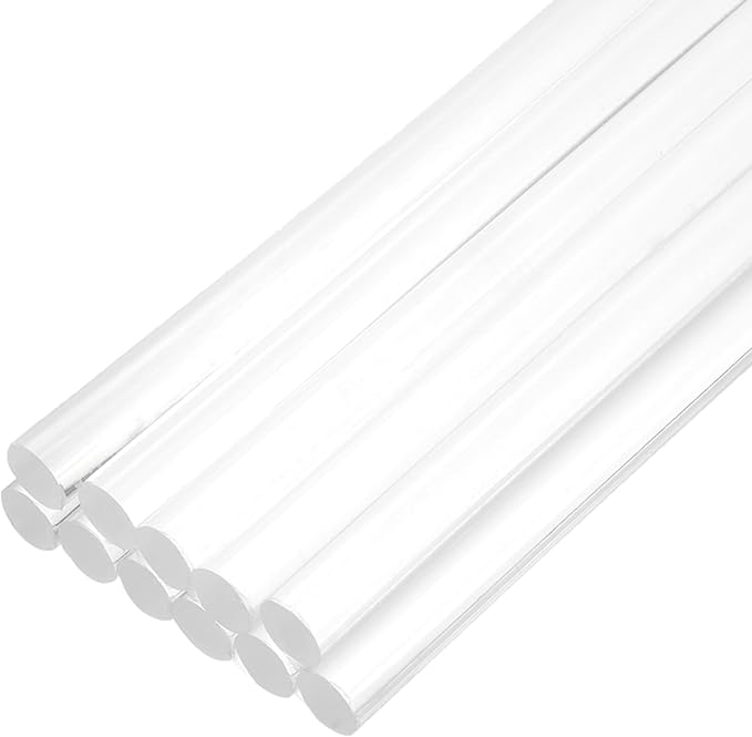uxcell Mini Hot Glue Sticks for Glue Gun 11mm x 200mm Clear 12pcs by uxcell