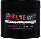Cold Water Dye Violet 1lb, Tie Dye Powder, Fabric Dye Powder by WELYEME