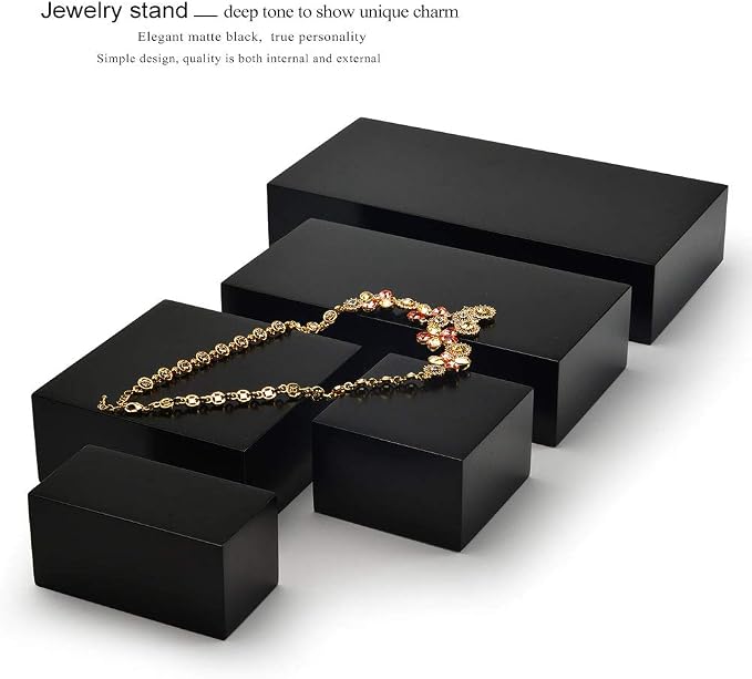 Oirlv Solid Wood Minimalism Style Jewelry Display Stand Showcase Jewelry - Image 8