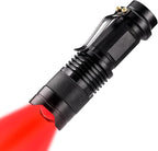 High Power 1 Mode Red LED Flashlight, Single Mode Red Flashlight, Night by Wayllshine