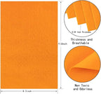 HaoFeiJH Orange Felt Fabric Sheets - Image 2