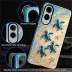 for Samsung Galaxy S25 Edge Case, Sea Turtle Beach Pattern Glossy 2 in 1 - Image 5