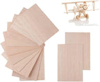 12 Pack 1/8 Balsa Wood Sheets 4 x 6 Inch Natural Plywood Unfinished Wood Board by iUoczi