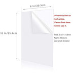6 Pack Clear Plexiglass Sheets 8×10" Acrylic Plexiglass Sheets - Image 2