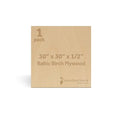 Baltic Birch Plywood 12 mm, 1/2 Inch Craft Wood, B/BB Grade, Stronger Than by Woodpeckers