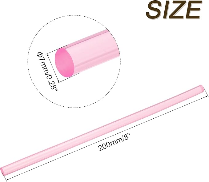 uxcell 30pcs 7mm x 200mm Mini Hot Glue Sticks - Image 2
