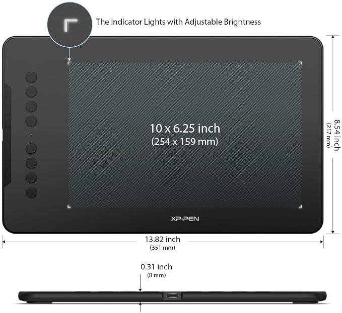 XPPen Updated Deco 01 V3 Drawing Tablet-16384 Levels of Pressure Battery-Free - Image 3