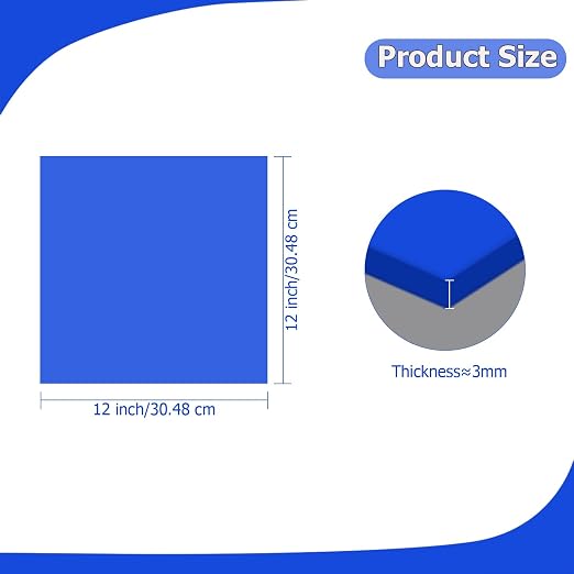 2 Pack 12'' x 12'' Translucent Blue Acrylic Sheet, 3mm Thick Acrylic Plastic - Image 2