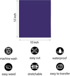 FUNKAKA Purple HTV Heat Transfer Vinyl Bundle, 10 Sheets Sticky HTV Vinyl - Image 3