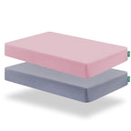 Biloban Crib Sheets Girl Fitted, 2 Pack Crib Sheet Fits by Bilobanbabybedding