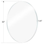 1 Pieces 1/4" Round Plexiglass Sheet, 22 Inch Diameter Clear Acrylic Circle - Image 4
