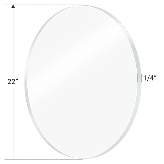 1 Pieces 1/4" Round Plexiglass Sheet, 22 Inch Diameter Clear Acrylic Circle - Image 4