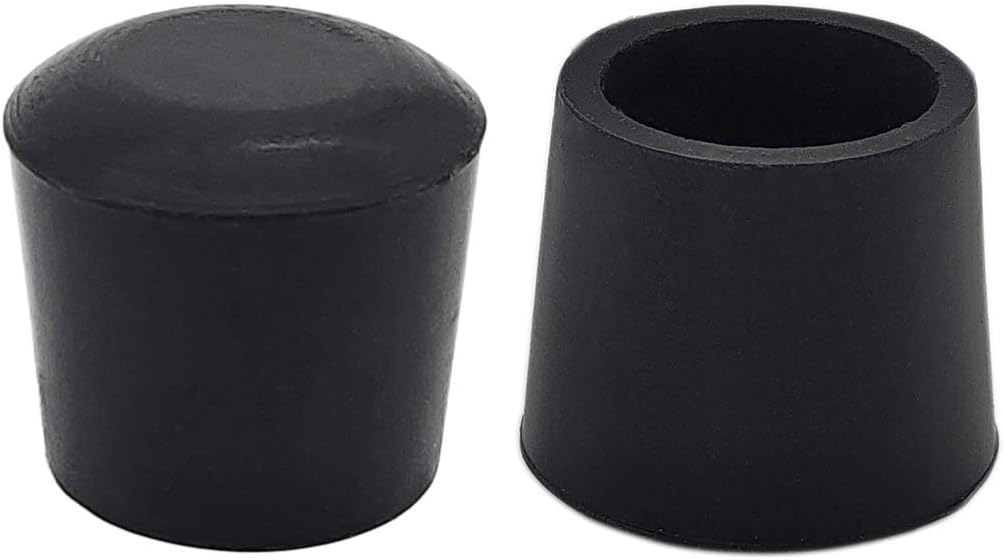 Flyshop Furniture Table Covers Non-Slip Durable Rubber Leg Tips Chair Leg Caps Floor Protector Round Black 4PCS Size 22mm, 7/8"