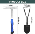 15 PCS Geology Rock Pick Hammer Kit, 22oz Hammer & Digging Chisels - Image 2