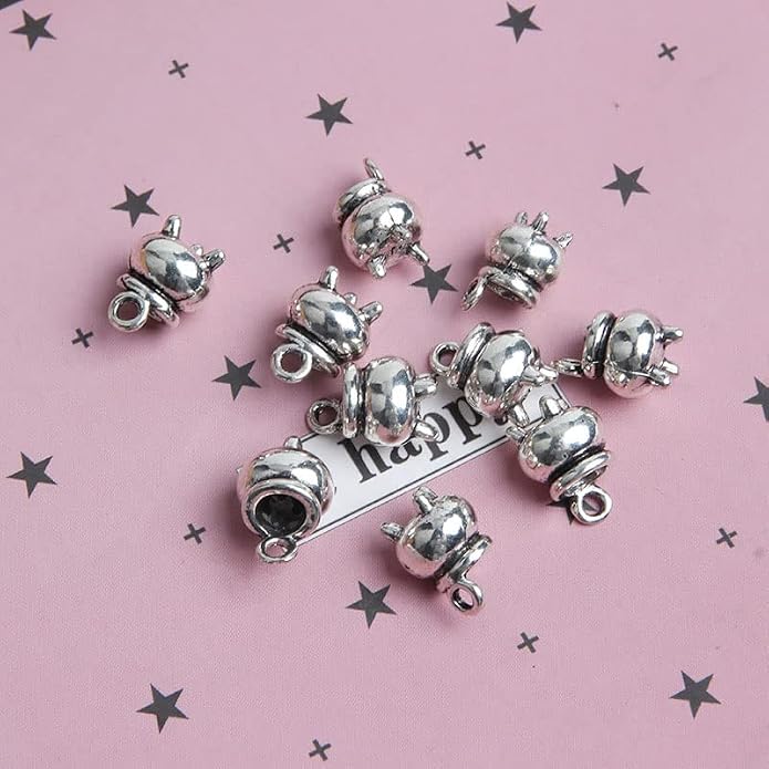 Acxico 30pcs cauldron Charms Antique Silver Tone cauldron charm pendants 12x9mm - Image 6