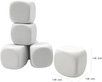 White EVA Foam Dices for Kids Graffiti-Building Blocks, Creative Painting - Image 2