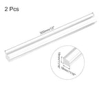 MECCANIXITY 2pcs Acrylic Square Rods 11/16" x 12" Clear Acrylic Dowel Rods - Image 2