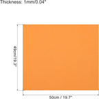 MECCANIXITY EVA Foam Sheets Orange Yellow 19.7 Inch x 19.3 Inch 1mm Thick - Image 2