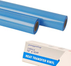 guangyintong Sky Blue Heat Transfer Vinyl HTV Rolls, 2 Rolls 12" x 12ft Sky by guangyintong