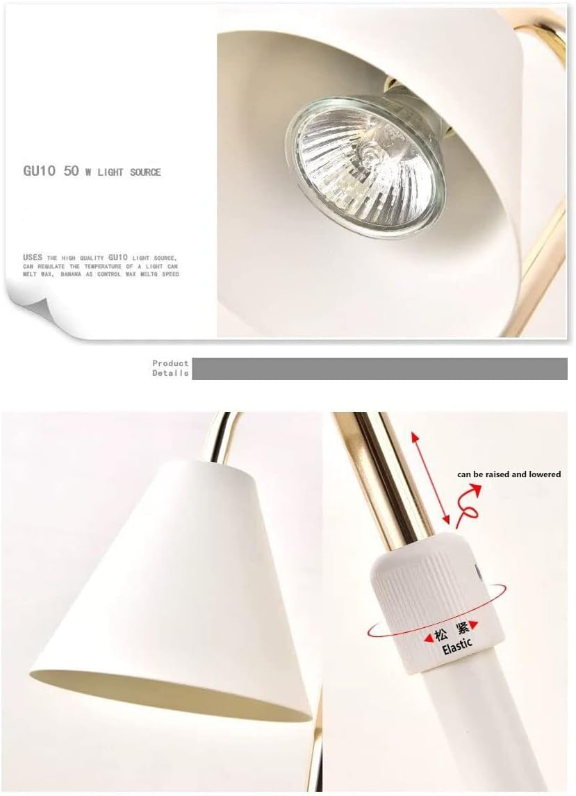 RUIWAN Essential Oil Diffuser Aromatherapy Melting Wax Lamp,Electric Wax Burner Dimmable Wax Melter,Night Light Aroma Decorative Lamp for Home Office Bedroom Living Room Gift, White (EOD01)