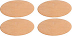 EXCEART 60Pcs Basswood Unfinished Oval Wood Slices 0.78X1.57X0.07In - Image 2