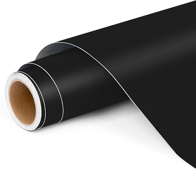 Lya Vinyl Matte Black Permanent Vinyl Roll by LyaVinyl