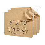 Lovemolly 3 Pack 8"x10" Plexiglass Sheets 1/8" Thick, 1/8" Thick by Unknown