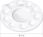 8pcs Paint Tray Palettes, Plastic White Palettes - Image 5