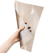10-Pack A4 Colored PVC Flexible Plastic Sheets, 0.3mm Brown Transparent Film by GreatValueGreaterQuality