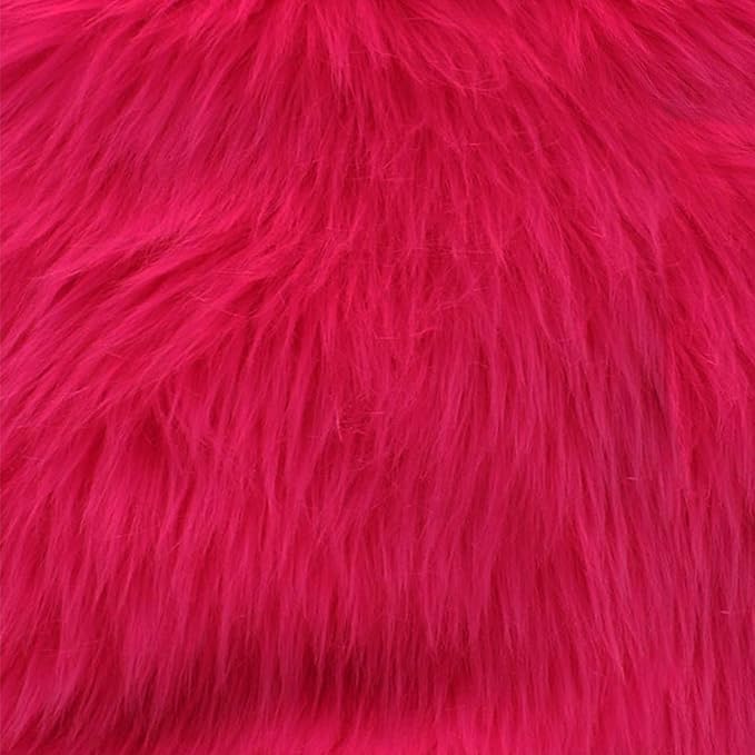 Faux Fake Fur Long Pile Luxury Shaggy/Craft, Decorations / 60" Wide/Sold by The by FabricEmpire