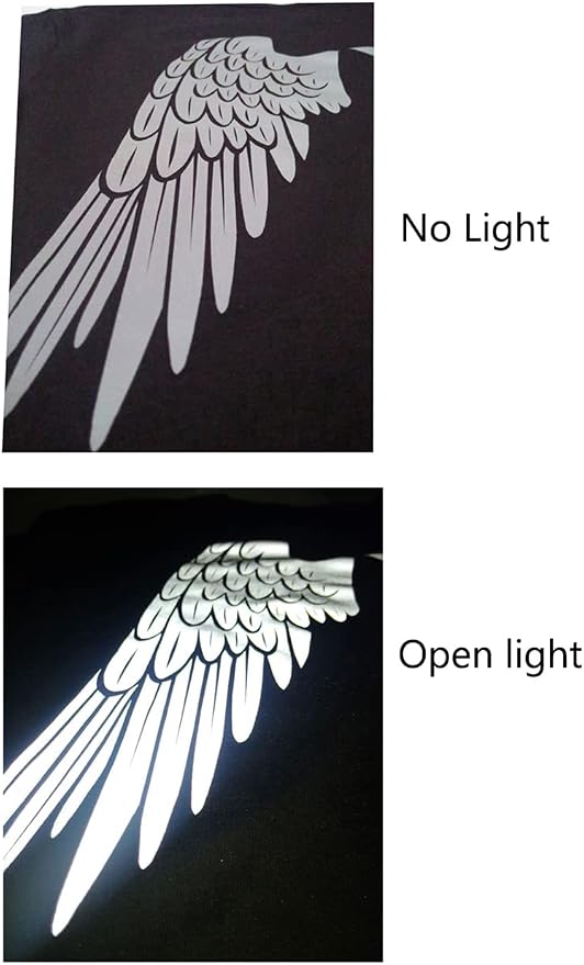 guangyintong Reflective Light Grey Heat Transfer Vinyl HTV Rolls, Light Grey - Image 5