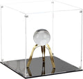 11 Inch Acrylic Display Case for Collectibles, Cube Acrylic Box for by KCGANI