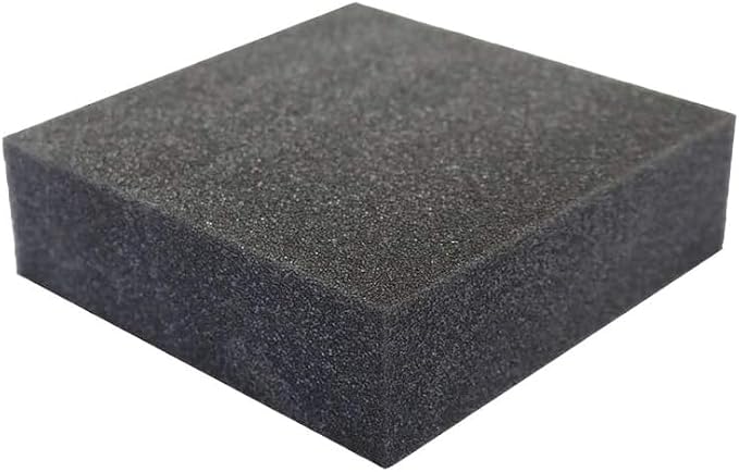 FoamRush 11"x 36" x 36" Charcoal Square Foam, Seat Cushion Replacement by FoamRush