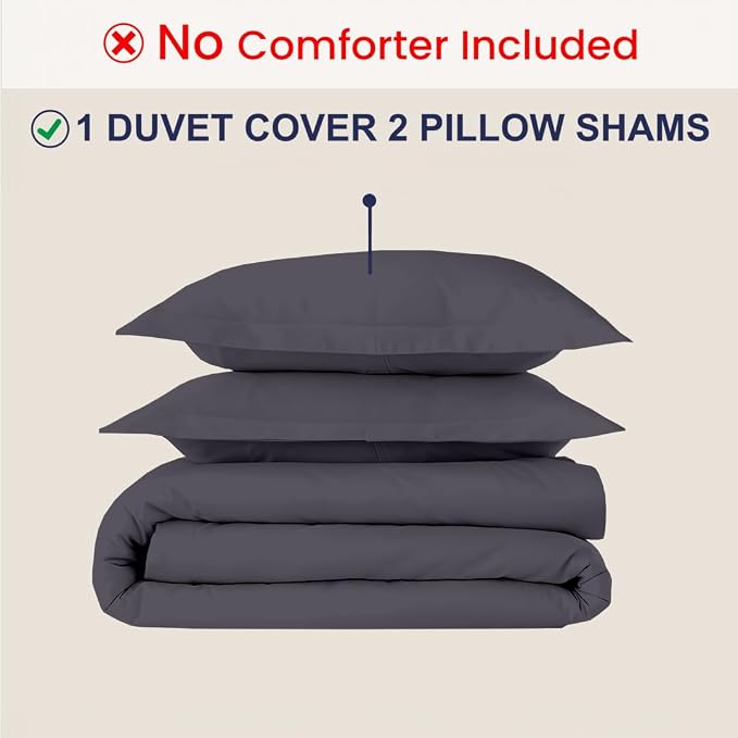 Kotton Culture 3 Pc 120"x120" Duvet Cover Set Super King Plus/Super Oversize - Image 2