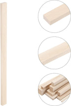 MECCANIXITY 6pcs Wood Sticks, 3/8"x 4/5" x 15" Rectangle Wooden Cube Wood - Image 3