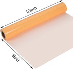 guangyintong Glow Glitter Orange Yellow Heat Transfer Vinyl HTV Rolls, Glitter - Image 7
