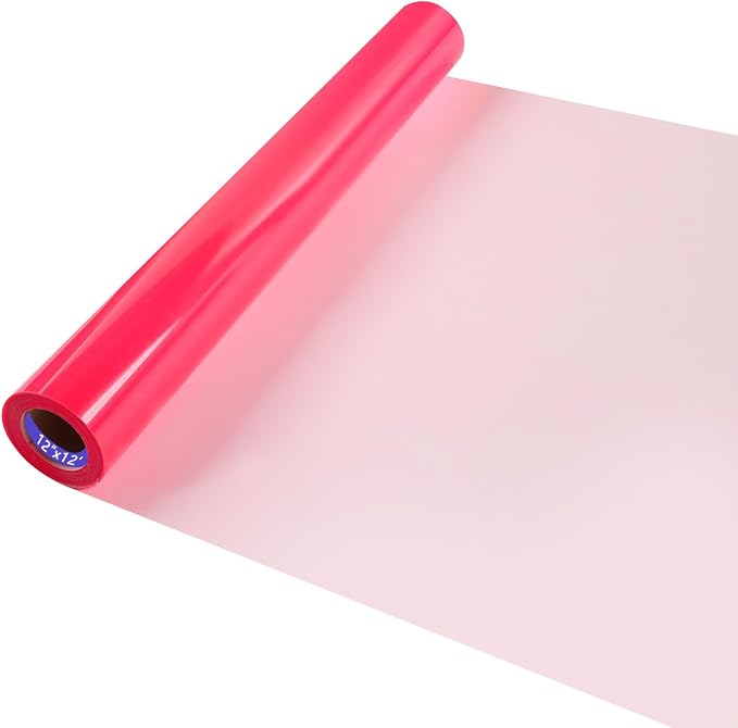 HTV Neon Red Iron on Vinyl 12Inch by 12ft Roll HTV Heat Transfer Vinyl by HTVVETUR