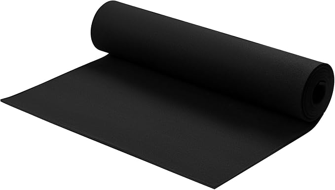 AMZQNART EVA Foam 5mm, Cosplay Foam 16x29.5 inch Black, High Density 90 kg/m³ by AMZQNART