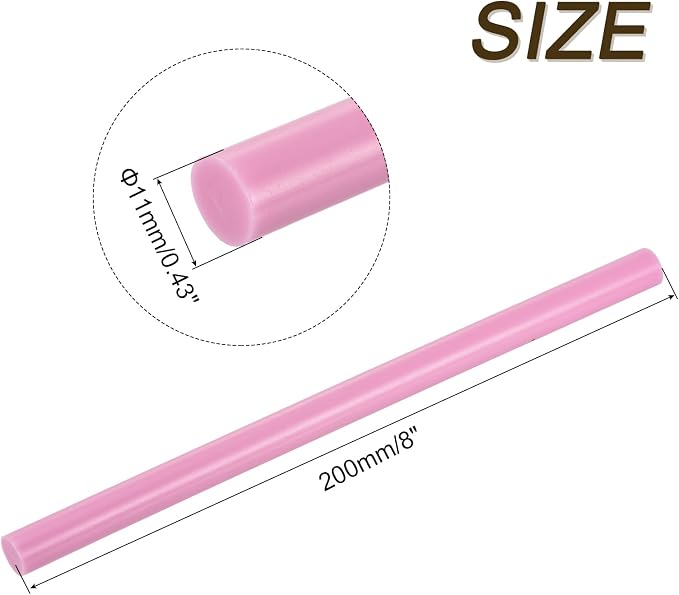 uxcell 30pcs Full Size Hot Glue Gun Sticks 8-inch x 0.43-inch High Sticky Large - Image 2