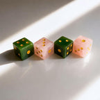 2PCS Crystal D6 Dice, 16mm Natural Gemstone Mahjong Dice Set Stone Dice - Image 4