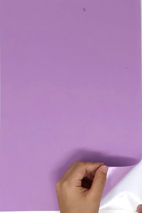Allgala 20 Pack Self-Adhesive EVA Foam Paper 8x12 Inch Sheets-Lavender-CF85413 - Image 3